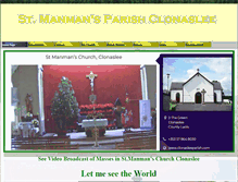 Tablet Screenshot of clonasleeparish.com